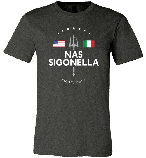 NAS Sigonella - Men's/Unisex Lightweight Fitted T-Shirt-Wandering I Store