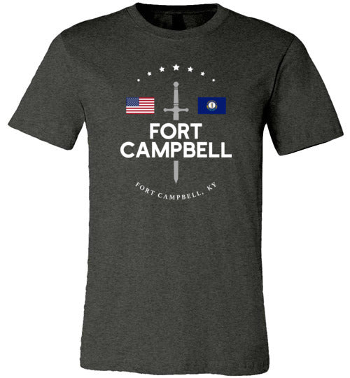 Fort Campbell - Men's/Unisex Lightweight Fitted T-Shirt-Wandering I Store