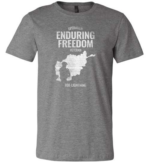 Operation Enduring Freedom "FOB Lightning" - Men's/Unisex Lightweight Fitted T-Shirt