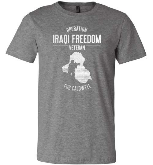 Load image into Gallery viewer, Operation Iraqi Freedom &quot;FOB Caldwell&quot; - Men&#39;s/Unisex Lightweight Fitted T-Shirt
