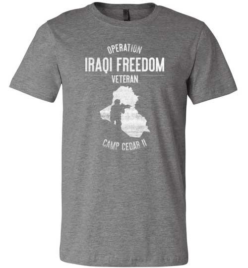 Operation Iraqi Freedom "Camp Cedar II" - Men's/Unisex Lightweight Fitted T-Shirt