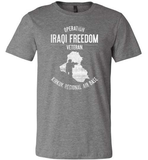 Load image into Gallery viewer, Operation Iraqi Freedom &quot;Kirkuk Regional Air Base&quot; - Men&#39;s/Unisex Lightweight Fitted T-Shirt
