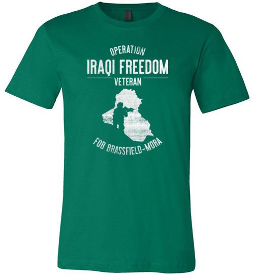 Load image into Gallery viewer, Operation Iraqi Freedom &quot;FOB Brassfield-Mora&quot; - Men&#39;s/Unisex Lightweight Fitted T-Shirt
