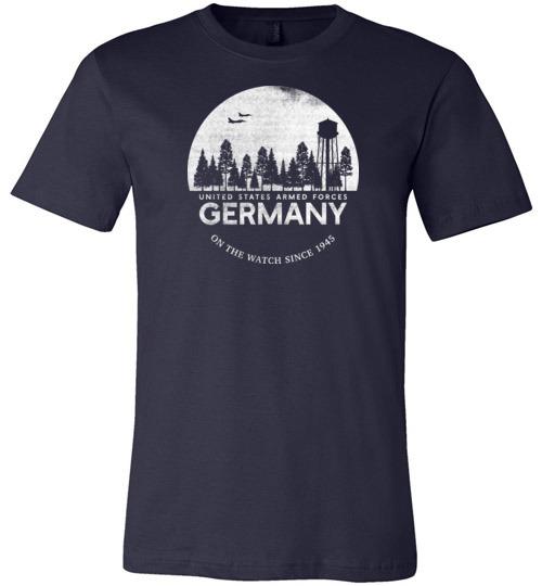 Load image into Gallery viewer, U.S. Armed Forces Germany &quot;On The Watch Since 1945&quot; - Men&#39;s/Unisex Lightweight Fitted T-Shirt
