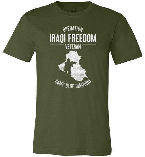 Operation Iraqi Freedom "Camp Blue Diamond" - Men's/Unisex Lightweight Fitted T-Shirt