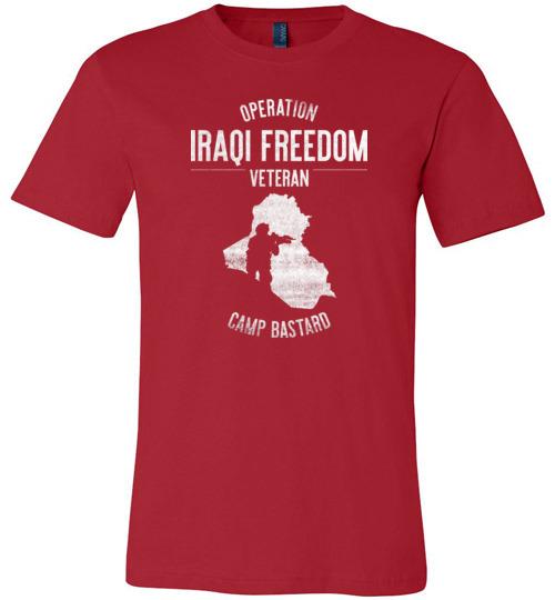 Load image into Gallery viewer, Operation Iraqi Freedom &quot;Camp Bastard&quot; - Men&#39;s/Unisex Lightweight Fitted T-Shirt
