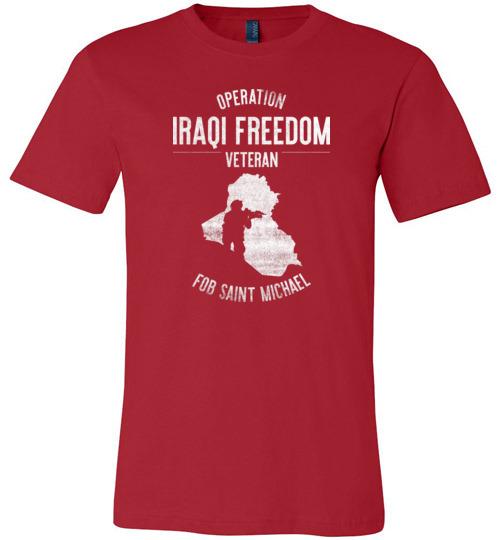 Load image into Gallery viewer, Operation Iraqi Freedom &quot;FOB Saint Michael&quot; - Men&#39;s/Unisex Lightweight Fitted T-Shirt
