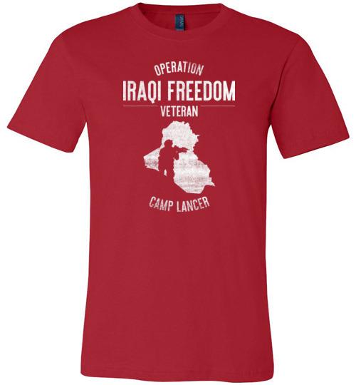 Load image into Gallery viewer, Operation Iraqi Freedom &quot;Camp Lancer&quot; - Men&#39;s/Unisex Lightweight Fitted T-Shirt
