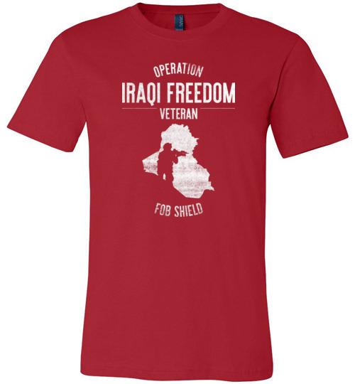 Load image into Gallery viewer, Operation Iraqi Freedom &quot;FOB Shield&quot; - Men&#39;s/Unisex Lightweight Fitted T-Shirt

