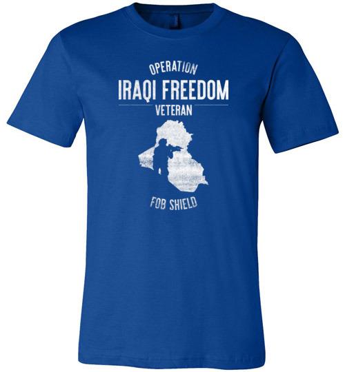 Load image into Gallery viewer, Operation Iraqi Freedom &quot;FOB Shield&quot; - Men&#39;s/Unisex Lightweight Fitted T-Shirt
