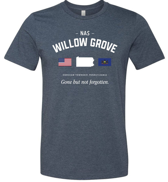 NAS Willow Grove "GBNF" - Men's/Unisex Lightweight Fitted T-Shirt