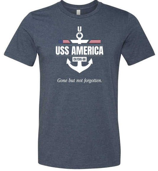 USS America CV/CVA-66 "GBNF" - Men's/Unisex Lightweight Fitted T-Shirt
