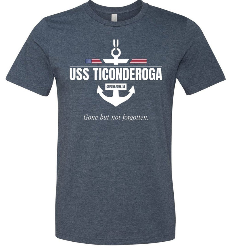 Load image into Gallery viewer, USS Ticonderoga CV/CVA/CVS-14 &quot;GBNF&quot; - Men&#39;s/Unisex Lightweight Fitted T-Shirt
