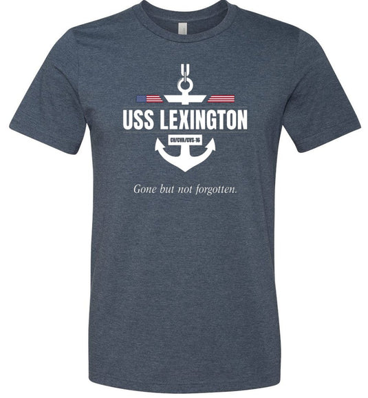 USS Lexington CV/CVA/CVS-16 "GBNF" - Men's/Unisex Lightweight Fitted T-Shirt