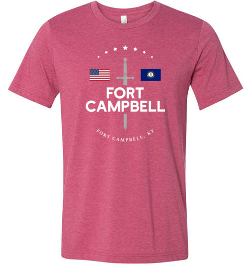 Fort Campbell - Men's/Unisex Lightweight Fitted T-Shirt-Wandering I Store