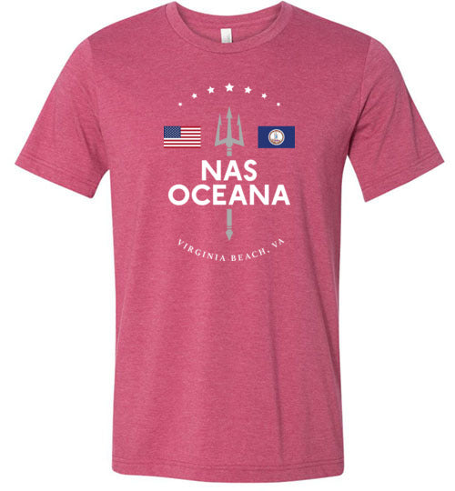 NAS Oceana - Men's/Unisex Lightweight Fitted T-Shirt-Wandering I Store