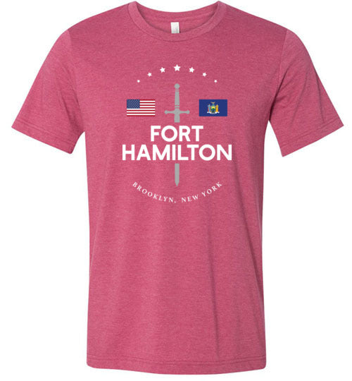 Fort Hamilton - Men's/Unisex Lightweight Fitted T-Shirt-Wandering I Store