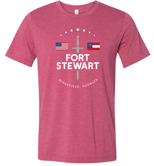 Fort Stewart - Men's/Unisex Lightweight Fitted T-Shirt-Wandering I Store