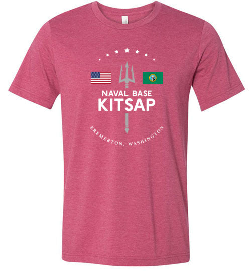 Naval Base Kitsap - Men's/Unisex Lightweight Fitted T-Shirt-Wandering I Store