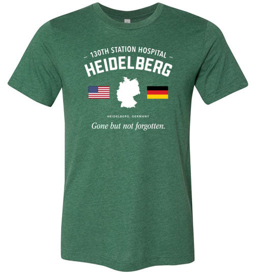 130th Station Hospital Heidelberg "GBNF" - Men's/Unisex Lightweight Fitted T-Shirt-Wandering I Store