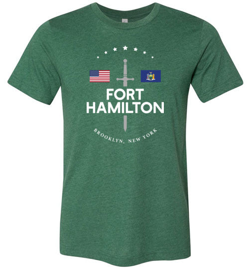 Fort Hamilton - Men's/Unisex Lightweight Fitted T-Shirt-Wandering I Store
