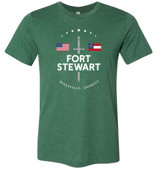 Fort Stewart - Men's/Unisex Lightweight Fitted T-Shirt-Wandering I Store