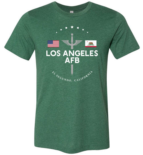 Los Angeles AFB - Men's/Unisex Lightweight Fitted T-Shirt-Wandering I Store