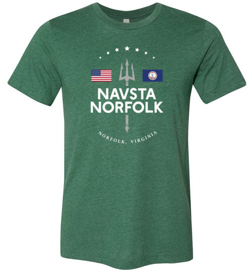 NAVSTA Norfolk - Men's/Unisex Lightweight Fitted T-Shirt-Wandering I Store