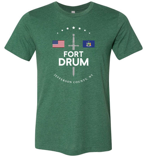 Load image into Gallery viewer, Fort Drum - Men&#39;s/Unisex Lightweight Fitted T-Shirt-Wandering I Store
