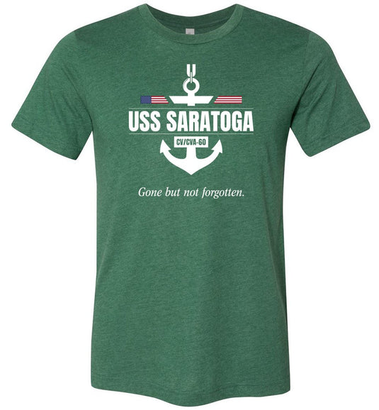 USS Saratoga CV/CVA-60 "GBNF" - Men's/Unisex Lightweight Fitted T-Shirt