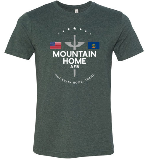 Mountain Home AFB - Men's/Unisex Lightweight Fitted T-Shirt-Wandering I Store