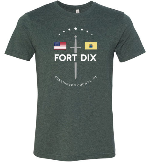 Load image into Gallery viewer, Fort Dix - Men&#39;s/Unisex Lightweight Fitted T-Shirt-Wandering I Store
