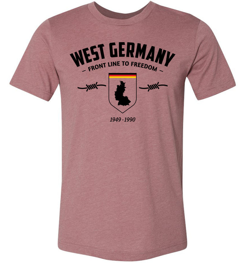 Load image into Gallery viewer, West Germany &quot;Front Line to Freedom&quot; - Men&#39;s/Unisex Lightweight Fitted T-Shirt
