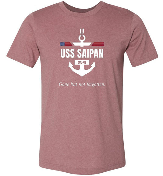 USS Saipan CVL-48 "GBNF" - Men's/Unisex Lightweight Fitted T-Shirt