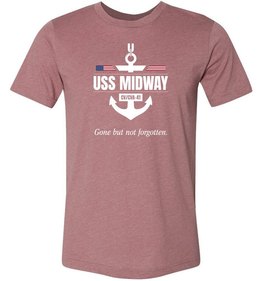 USS Midway CV/CVA-41 "GBNF" - Men's/Unisex Lightweight Fitted T-Shirt