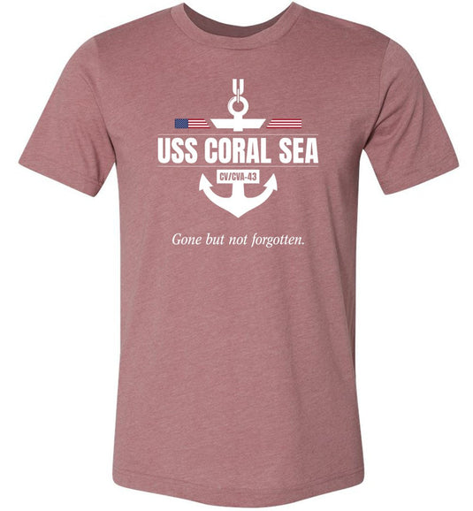 USS Coral Sea CV/CVA-43 "GBNF" - Men's/Unisex Lightweight Fitted T-Shirt