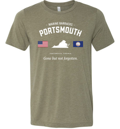 Marine Barracks Portsmouth "GBNF" - Men's/Unisex Lightweight Fitted T-Shirt-Wandering I Store