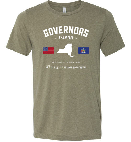 Governor's Island - Men's/Unisex Lightweight Fitted T-Shirt-Wandering I Store