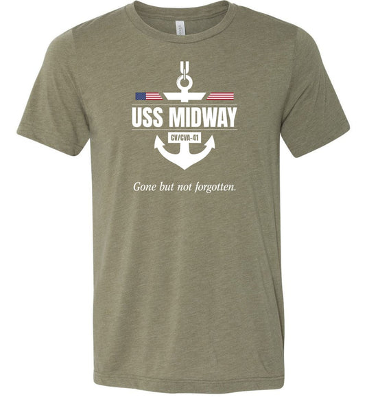 USS Midway CV/CVA-41 "GBNF" - Men's/Unisex Lightweight Fitted T-Shirt