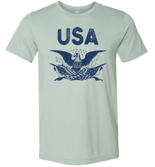 USA Eagle - Men's/Unisex Lightweight Fitted T-Shirt