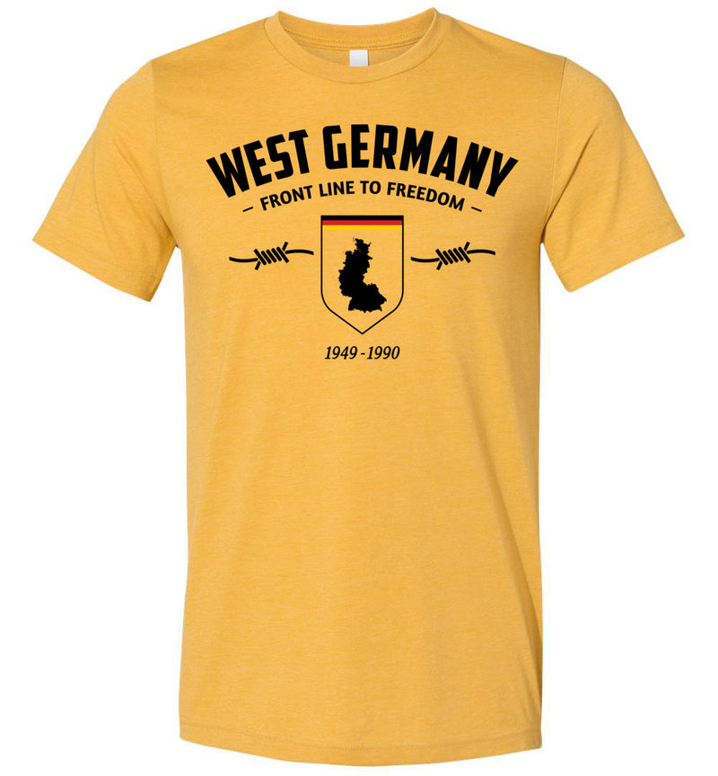 Load image into Gallery viewer, West Germany &quot;Front Line to Freedom&quot; - Men&#39;s/Unisex Lightweight Fitted T-Shirt
