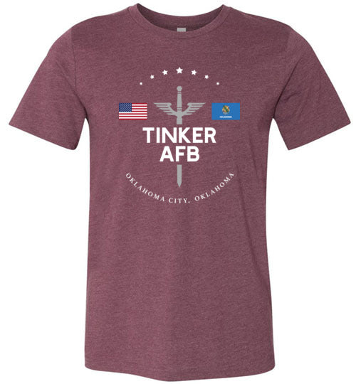 Tinker AFB - Men's/Unisex Lightweight Fitted T-Shirt-Wandering I Store