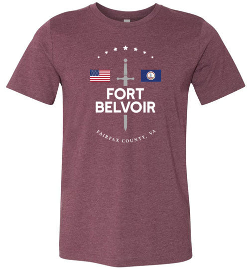 Load image into Gallery viewer, Fort Belvoir - Men&#39;s/Unisex Lightweight Fitted T-Shirt-Wandering I Store
