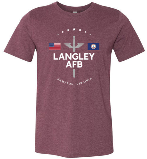 Load image into Gallery viewer, Langley AFB - Men&#39;s/Unisex Lightweight Fitted T-Shirt-Wandering I Store
