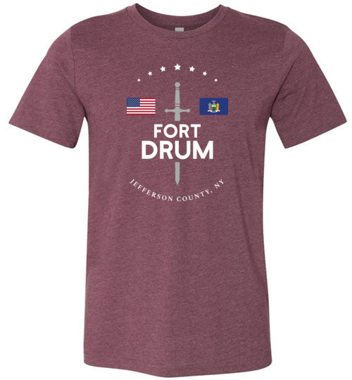 Load image into Gallery viewer, Fort Drum - Men&#39;s/Unisex Lightweight Fitted T-Shirt-Wandering I Store
