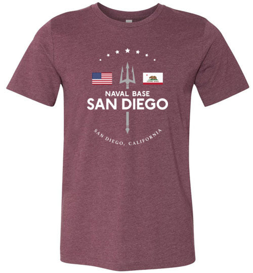 Naval Base San Diego - Men's/Unisex Lightweight Fitted T-Shirt-Wandering I Store
