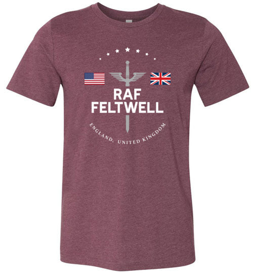 RAF Feltwell - Men's/Unisex Lightweight Fitted T-Shirt-Wandering I Store