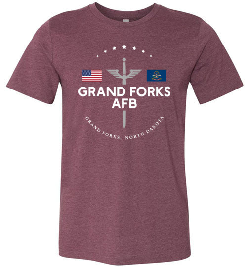 Grand Forks AFB - Men's/Unisex Lightweight Fitted T-Shirt-Wandering I Store