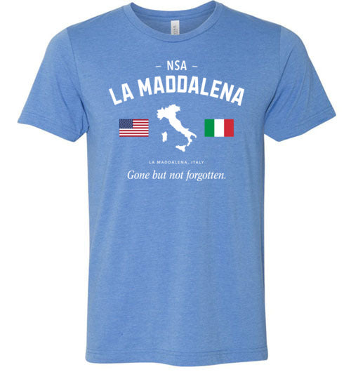 NSA La Maddalena "GBNF" - Men's/Unisex Lightweight Fitted T-Shirt-Wandering I Store