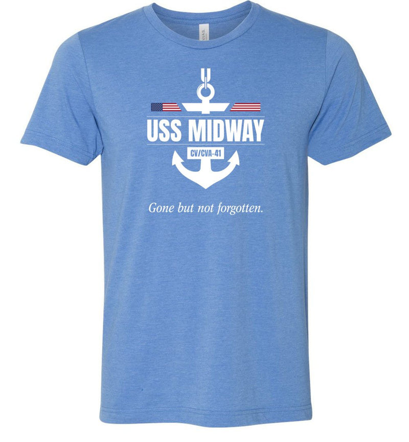 Load image into Gallery viewer, USS Midway CV/CVA-41 &quot;GBNF&quot; - Men&#39;s/Unisex Lightweight Fitted T-Shirt
